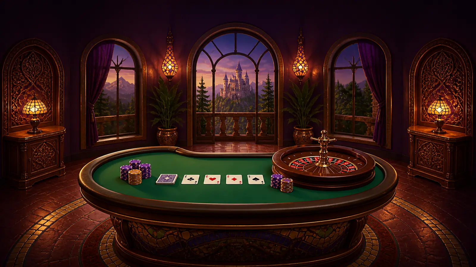 Namizne igre: poker, bakara, blackjack in ruleta